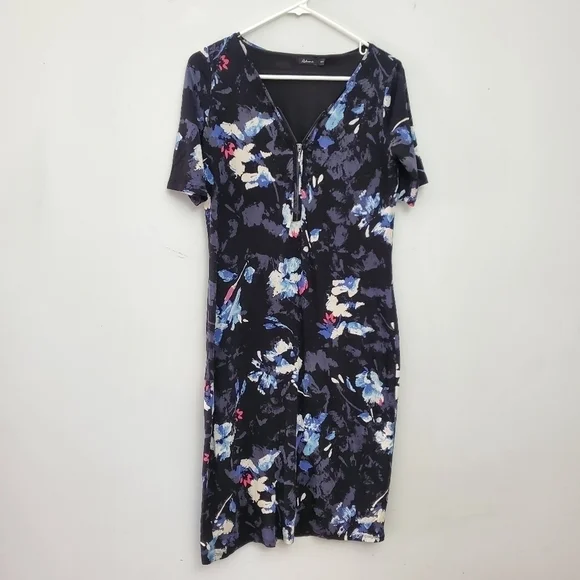 REITMANS women floral pattern dress size M Medium Shirt Dress - Picture 4 of 11